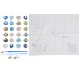 thumbnail image 2 of DIY Oil Painting, Colorful 40x50cm Landscape Paintings Set With 3Pcs Brushes For Beginners For Home Decoration, 2 of 8