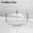 thumbnail image 4 of Clear Cake Stand Lid, Cake Dome Cover Round Pastry Display Cloche for Food Snacks, Plastic Serving Dish Cover Food Plate Display Serving Platter for Kitchen Camping Wedding Party Hearthweave, 4 of 7