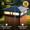 thumbnail image 6 of Classy Caps Oxford Solar Post Cap - Fits 6"x6", 5.5"x5.5", and 5"x5" Posts - Black Aluminum, 6 of 11