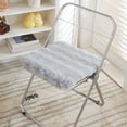 thumbnail image 2 of Faux Fur Seat Cushion Fluffy Chair Cover Pad Chair Cushion Square 16 x 16 for Kitchen, Office, Dining, Chairs, 2 of 6