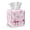 Pink Bow Ribbon, variant on COEQINE PU Leather Square Tissue Box Cover, Snap Closure for Easy Refill & Storage, Universal Decorative Tissue Holder for Home Bedroom Car Office Desk, Pink Bow Cherry
