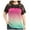 Pink, variant on Fesfesfes Plus Size Women Plus Tunic Tops For Women Round-Neck Blouse Lace Casual Loose Summer Womens Tops 18(XXXXXL)