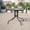 Clear/Black, variant on Emma + Oliver 31.5" Square Tempered Glass Metal Table