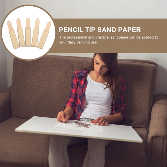 Phenofice 5Ud Tablero De Papel Lija Para Punta De Lápiz Material Papel Uso En Casa