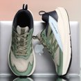 thumbnail image 4 of Men's Lace‑Up Athletic Running Sneakers, Mesh Upper Sports Footwear with Overlay Panels and Thick Contoured Midsole for Daily Workout and Walking, 4 of 6