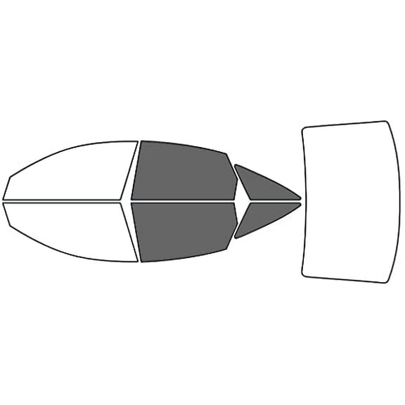 Rvinyl Window Tint Kit Compatible with Audi S6 2007-2011 - Back Precut Kit - 35%