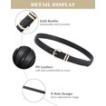 thumbnail image 2 of 2 Pcs Ceinture en Cuir pour Filles Enfants - Ceintures à Boucle Dorée Mode pour Adolescentes Robe en Jean, 2 of 6