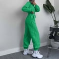 thumbnail image 3 of Lovzfmll Women's Workout Set, 2-Piece Long Sleeve Cropped Zip-Up Hoodie & High-Waist Jogger Pants, Casual Athletic Outfit, 3 of 9