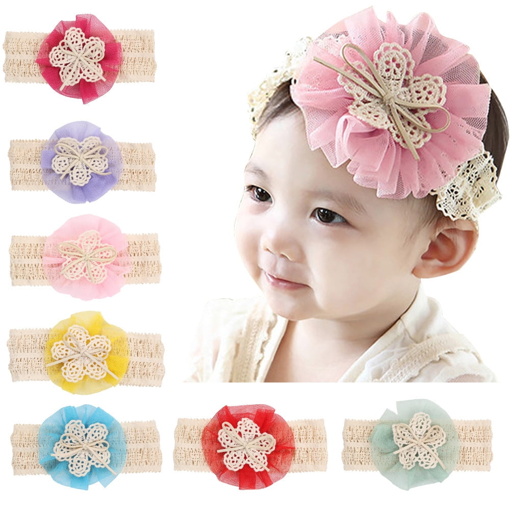 baby flower headbands walmart
