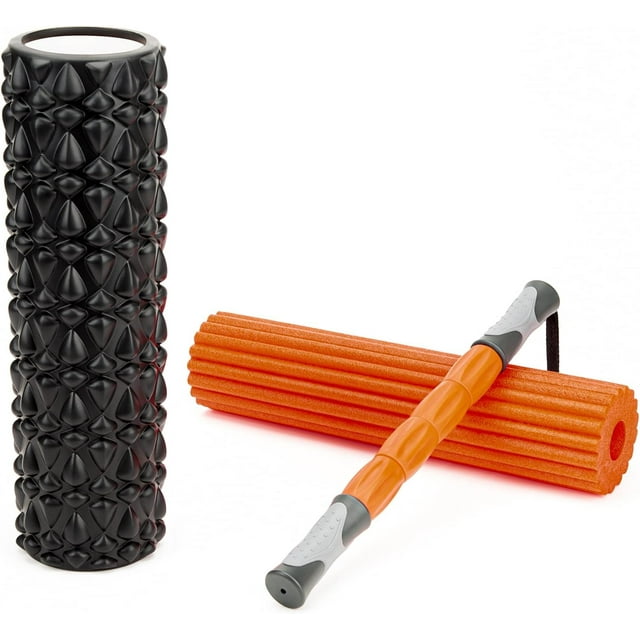 in Foam Roller Set Trigger Point Back Foam Roller with Massage Stick for Deep Muscle Exercises Massage Yoga Pilates