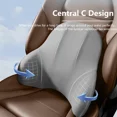 thumbnail image 3 of Seat Cushion, Memory Foam Chair Pad Back Cushion for Car Seat Wheelchair Travel, Ergonomic Design and Improve Comfort, Orthopedic Sciatica Hip Pain Relief, 3 of 7