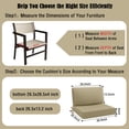 thumbnail image 4 of idee-home Outdoor Cushions for Patio Furniture 26.5x26.5, Outdoor Seat Cushions with Fade Resistant Waterproof Removable Cover, Replacement Deep Seat Couch Chair Cushion for Yard Garden Deck…, 4 of 8