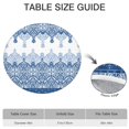 thumbnail image 4 of Mandala Boho Round Elastic Tablecloth, Water & Stain Resistant Cover for Round Tables, Ideal for Kitchen, Patio, or Outdoor Gatherings, 4 of 4