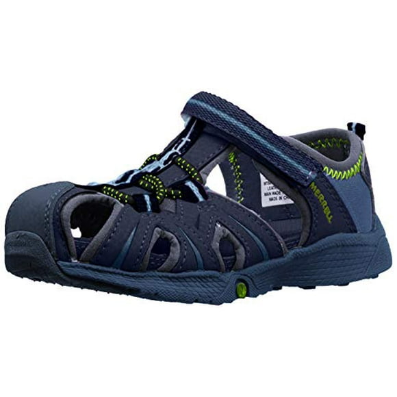 Merrell Hydro Sport Sandal, Navy Green, 6 US Uni Big Kid