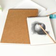 thumbnail image 1 of FONDOTIN 1Pack Light Brown Sketch Book Pad Simple Design Drawing Paper for Artists, 1 of 8