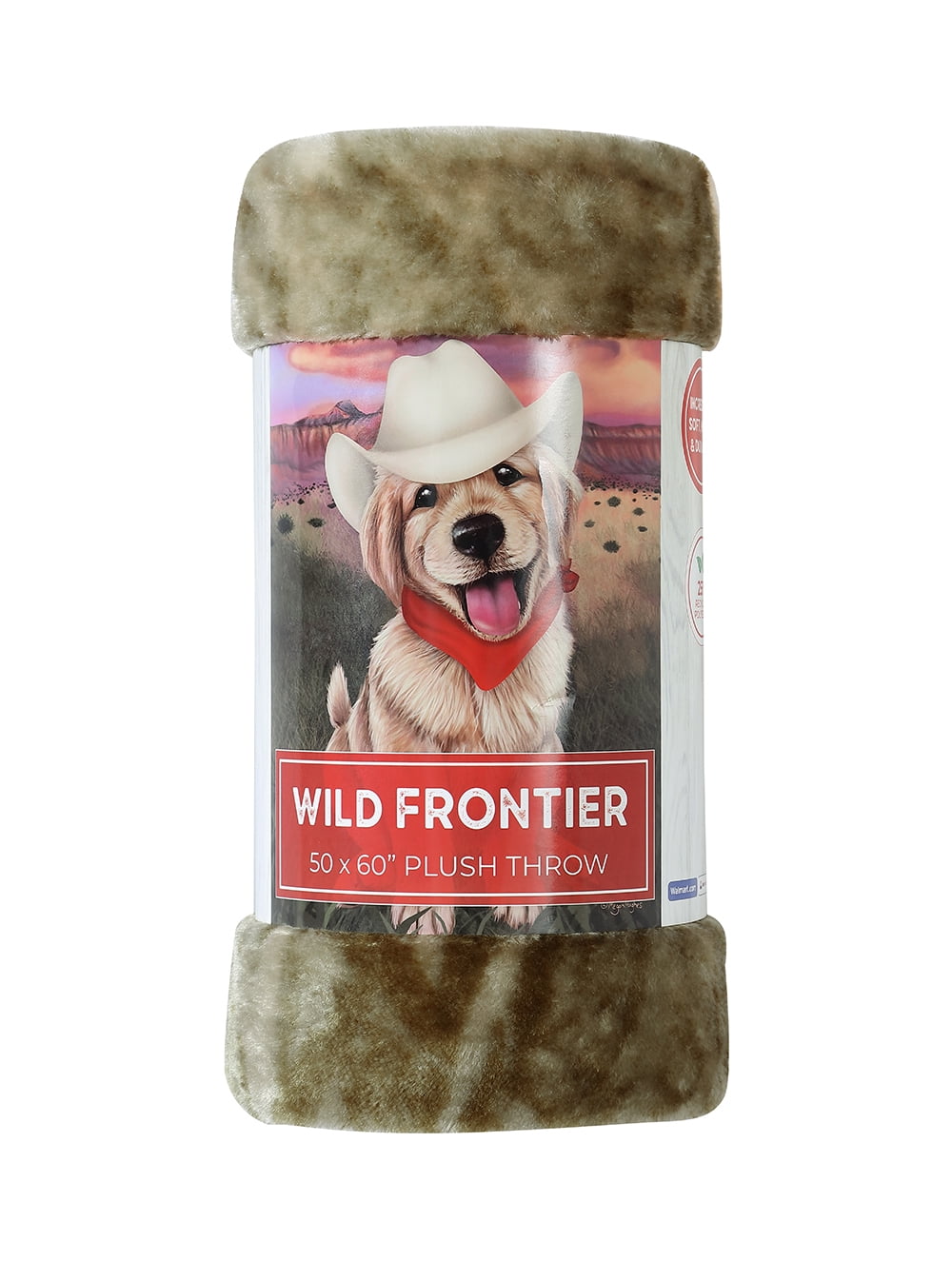 Wild Frontier 50X60 Cowboy Puppy Throw