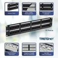 thumbnail image 2 of TRENDnet TC-P48C5E Cat5/5e 48-port Unshielded Patch Panel, 2 of 8