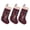 01a Reindeer, variant on BambooMN 1 Pc Set 18" Classic Hand Embroidered Sequined Cute Animal Chirstmas Stocking, 08 Santa