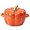 Orange, variant on Dutch Oven Pot with Lid, Pumpkin Pottery Dessert Saucepan, Mini Baking Dish Cute Pumpkins Bowl, Covered Dutch Oven Ceramic Stockpot, Pumpkin-Shaped Casserole (Orange)