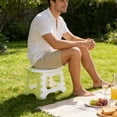 thumbnail image 1 of EGNMCR Space Saving Small Stool Folding Stool For Home Office Outdoor Plastic folding st ool, 1 of 6