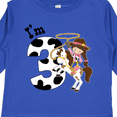 thumbnail image 4 of Inktastic I'm Three-cowgirl Riding Horse Birthday Girls Long Sleeve Toddler T-Shirt, 4 of 5