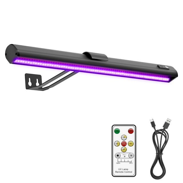 Tapiz Black Light Onforu Blacklight de 15 pulgadas con mando a distancia de 400 ml