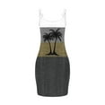 thumbnail image 6 of Horkkom Beach Dresses for Women Casual Boho Summer Dresses Spaghetti Strap Elastic Waist Mini Sundresses S, 6 of 6
