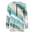 thumbnail image 5 of Chandails à Capuchon Mode pour Femmes 2023 Hauts Automne Manches Longues Chandail Ample Chemise Chic Décontractée Chandails à Col Rond pour Dames Rabais de 50 % Liquidation Costumes d'Halloween/Noël, 5 of 5