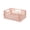 🎁 Pink#3309, variant on Mini Collapsible Storage Crate, Small Foldable Plastic Organizer Basket for Desk, Office and Bathroom