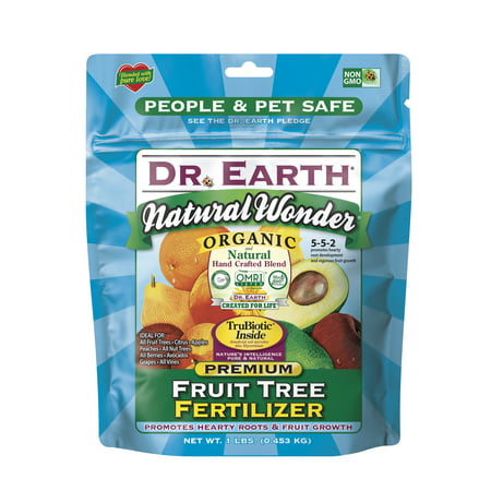 Dr. Earth Organic & Natural MINI's Natural Wonder Fruit Tree Fertilizer, 1 (Best Organic Fertilizer For Fruit Trees)