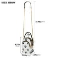 thumbnail image 2 of FORMRS Crossbody Bag for Women Quilted Travel Shoulder Cell Phone Purse with Chain Strap Handbag, Black Cartoon Cat Paw, 2 of 7