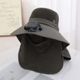 thumbnail image 4 of Kcolen Sun Hat Women Solar Fan Bucket Hat for Outdoor Sports UPF50+ Wide Brim Sun Summer Fishing Technology Hat, 4 of 4