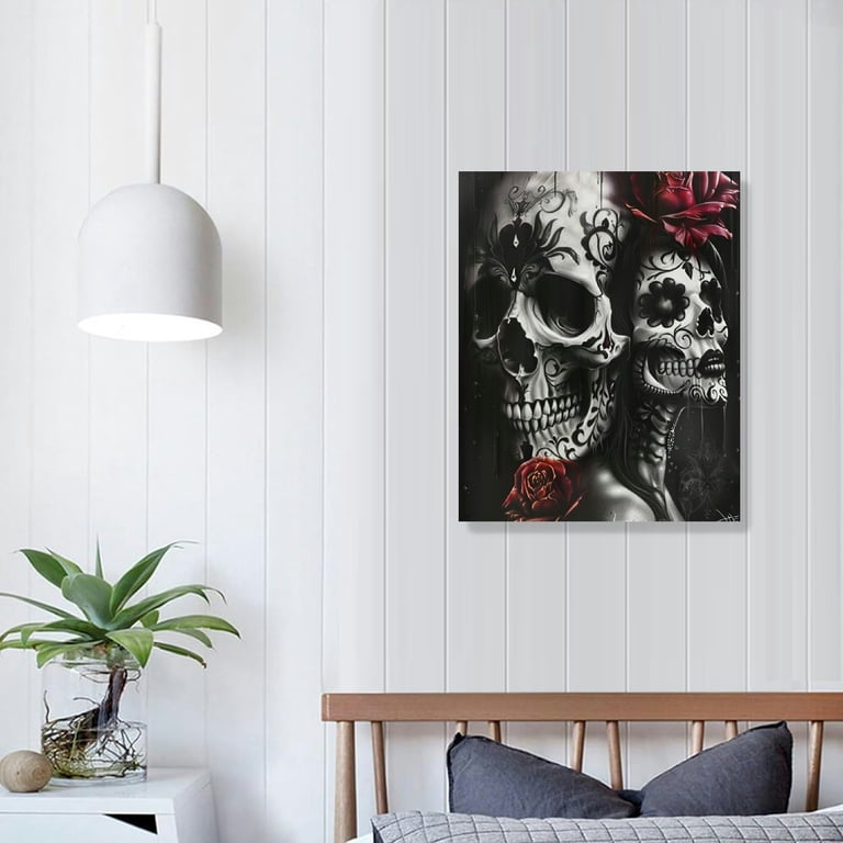 Funny Gothic Skeleton Tin Sign - 12x8 Inch Humor Wall Art For Man Cave, Bar, Or Bedroom