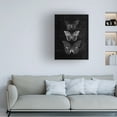 thumbnail image 2 of Canvas Wall Art - Tom Quartermaine 'Three Butterflies on Black Print Original' Wall Art for Living Room, Bedroom, or Office DÃ©cor by Trademark Fine Art - 35 x 47 Inches, 2 of 4
