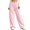 Pink, variant on HAOTAGS Teen Girls Lightweight Long Pants (3-14), Casual Summer Elastic Waist Sport Pants Purple 7-8Years