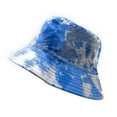 thumbnail image 5 of Empire Cove Tie Dye Crumple Reversible Bucket Hat Fisherman Cap Women Men Blue, 5 of 5