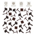 thumbnail image 2 of HEANUJJ 300Pcs Craft Studs Two Legged Iron Home Crafts Business Craftsman Woodworking Projects Decorative Brads, 2 of 7