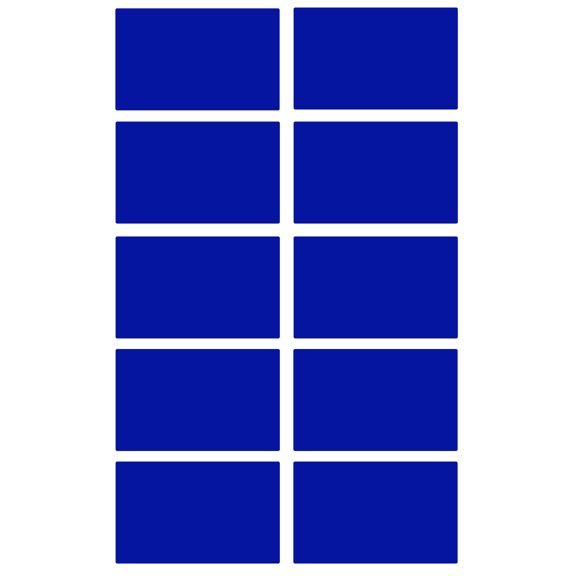 Royal Green Color-Coding Labels 2x1.2 inch Rectangular Stickers in Blue 2" x 1.2" - 50 Pack