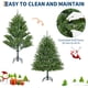 thumbnail image 5 of Prelit artificial christmas tree con 700 lights foldable stand on/off foot pedal ideal para para home party oficina (green) easy to assemble, 5 of 7