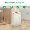 thumbnail image 2 of 29 Gallon Recycling Bin for Kitchen Indoor Home Recycle Bins with Lid, 110L Large Recycling bin with Removeable Reusable Inner Bags Foldable for Bottles Cans Glass Plastice Cartons, 2 of 10