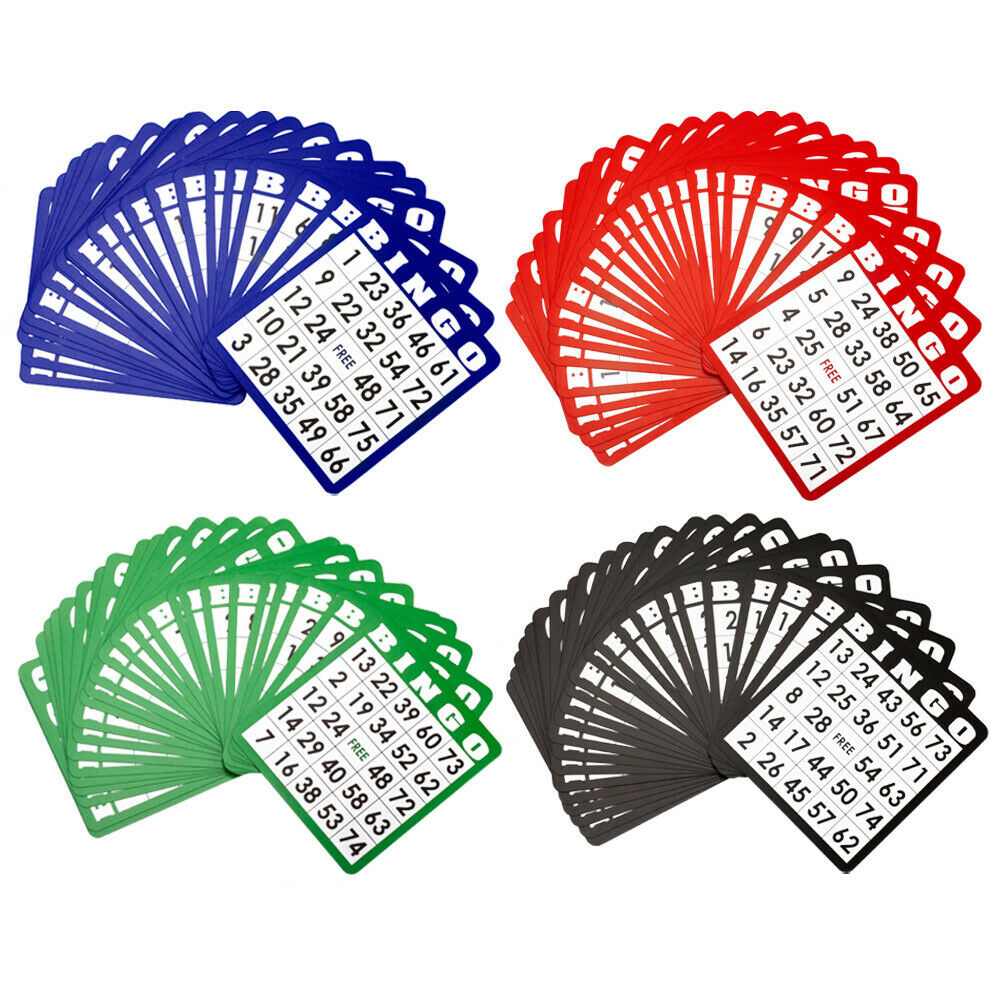 100Pack Multi Color Mixed Bingo Cards