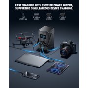 Grecell 240W Power Station,Solar Generator with Integrated Stand Emergency Power for Outdoors Travel, Home Use