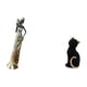 thumbnail image 5 of Figura Decorativa De Resina De Una Mujer Africana Con Gatos Tribales. Coleccionable Para El Hogar, Hoteles, Entrada, Estantería, Sala De Estar, Dormitorio. Ligera., 5 of 8