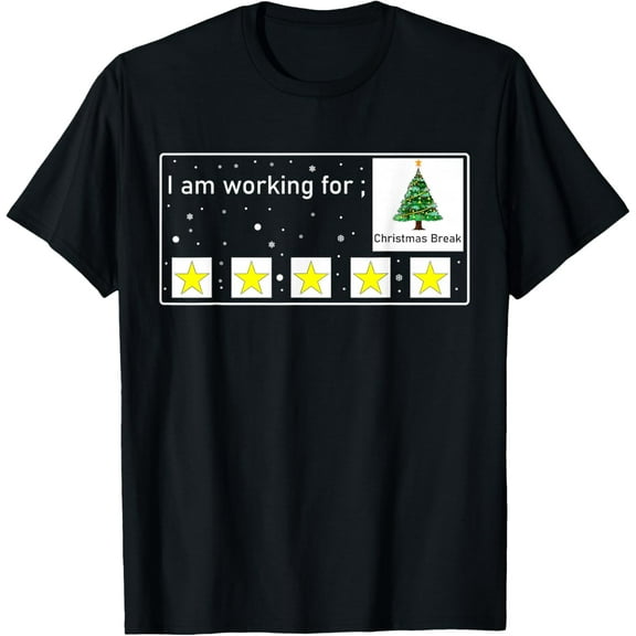I Am Working for Christmas Break Special Education Teacher T-Shirt tee