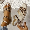thumbnail image 1 of Pisexur Chaussures pour Femmes Sandales Romaines à Talon Compensé à Bout Ouvert d'Été pour Femmes, 1 of 8