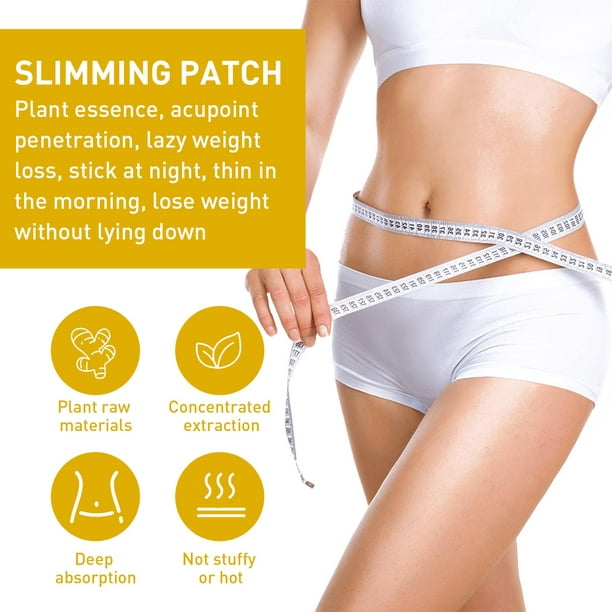 Archer 100Pcs/Set Slimming Patch Ultra Thin Figure Building Breathable Weight  Loss Navel Sticker Belly Type Patch for Female 