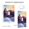thumbnail image 3 of Kdxio Colorful Cloud Sleeping Cat Decorator Light Switch or Receptacle Outlet Wall Plate Decorator Wall Plate Child Safe Outlet Cover-Style T, 3 of 6