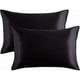 thumbnail image 1 of Set of 2 satin pillowcases 50 x 75 cm (black) - Fei Yu., 1 of 2