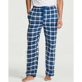 thumbnail image 2 of Real Essentials 3 Pack: Men's Pajama Pants - Knit Cotton Flannel Plaid Lounge Bottoms- Button Fly (Available In Big & Tall), 2 of 7