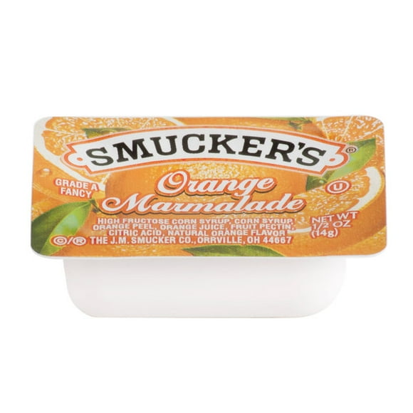 Smucker's Orange Marmalade .5 oz. Portion Cups - 200/Case